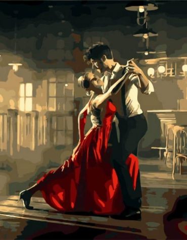 Romantic Tango Dance Paint By Numbers
