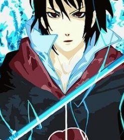 Sasuke Uchiha Anime Paint By Numbers