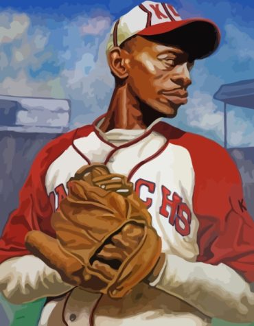 Satchel Paige Baseball Paint By Numbers