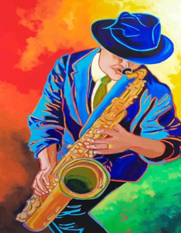 Saxophonist Melody Paint By Numbers