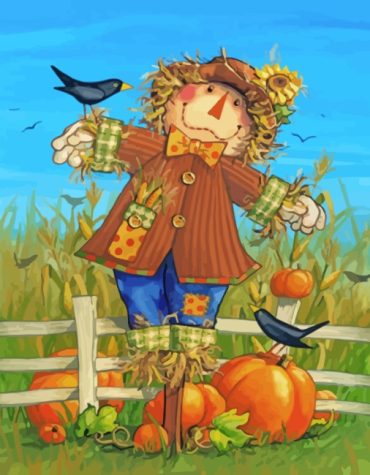 Farm Scarecrow Paint By Numbers