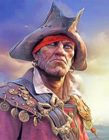 Scary Pirate Adventure Paint By Numbers