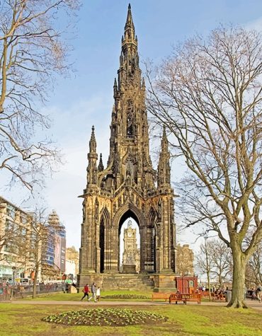 Scott Monument Edinburgh View Paint By Numbers
