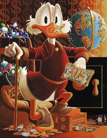 Scrooge McDuck Cartoon Paint By Numbers