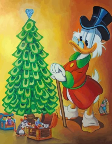 Scrooge McDuck Cartoon Paint By Numbers