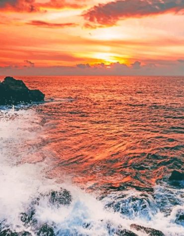 Beautiful Sea Sunrise Paint By Numbers