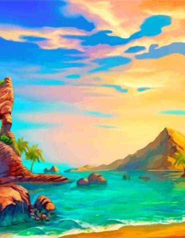 Seaside Island Views Paint By Numbers