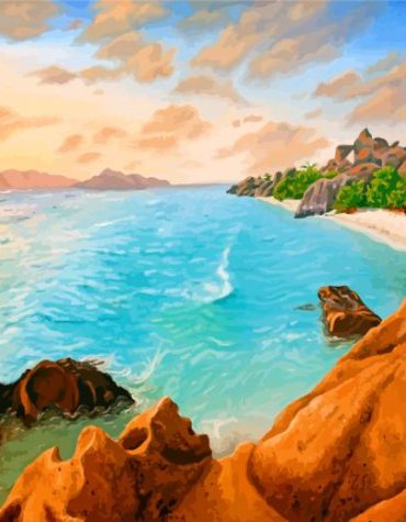 Seychelles Island Beaches Paint By Numbers