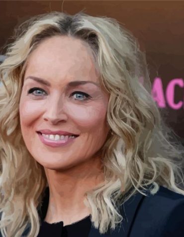 Sharon Stone Hollywood Icon Paint By Numbers