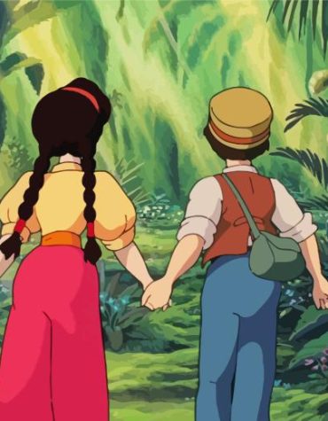 Castle in the Sky Anime Paint By Numbers