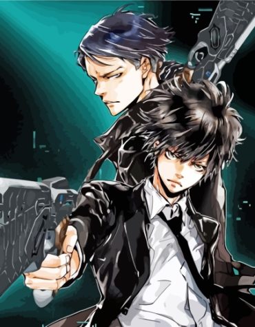 Shinya Kogami Psycho Pass Paint By Numbers