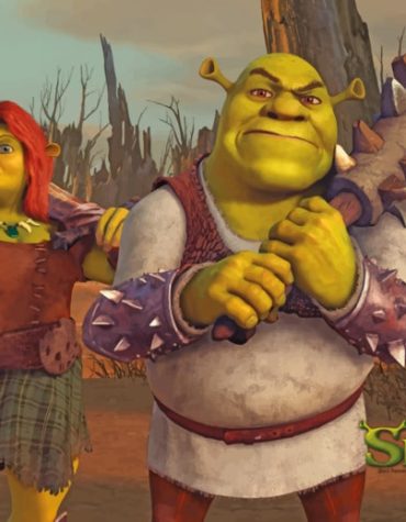 Shrek and Fiona Cartoon Paint By Numbers