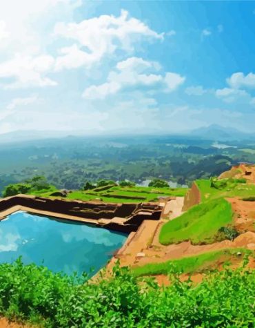 Sigiriya Adventure Scene Paint By Numbers