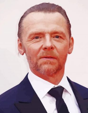 Simon Pegg Famous Movies Paint By Numbers