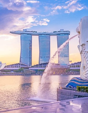 Singapore Merlion Architecture Paint By Numbers