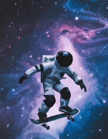Cosmic Skater Paint By Numbers