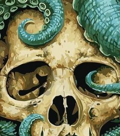 Skull and Octopus Art Paint By Numbers