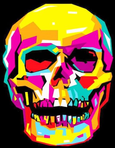 Colorful Skull Pop Art Paint By Numbers