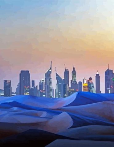 Dubai Skyline Paint By Numbers