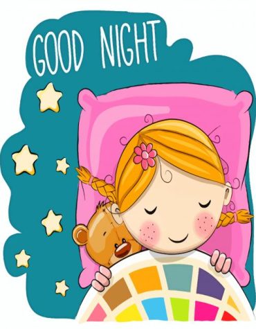 Anime Sleepy Girl Paint By Numbers