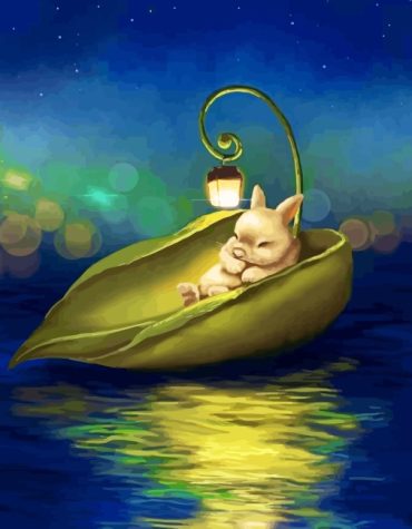 Sleepy Rabbit Painting Kit Paint By Numbers