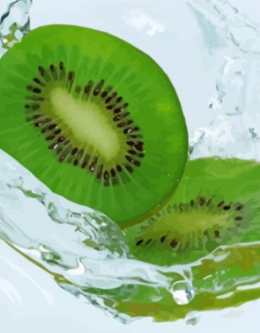 Kiwi Fruit Delight Paint By Numbers