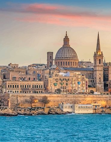 Sliema Seascape View Paint By Numbers