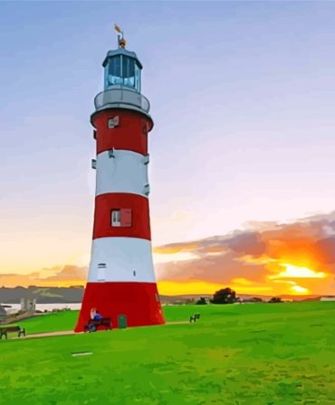 Smeatons Tower Plymouth View Paint By Numbers