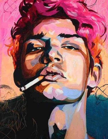 Smoking Boy Pop Art Paint By Numbers