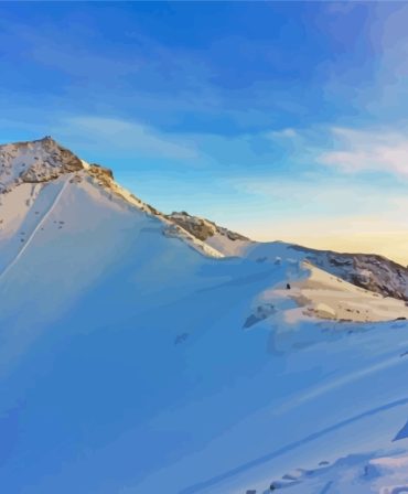 Spectacular Iztaccihuatl Winter Paint By Numbers