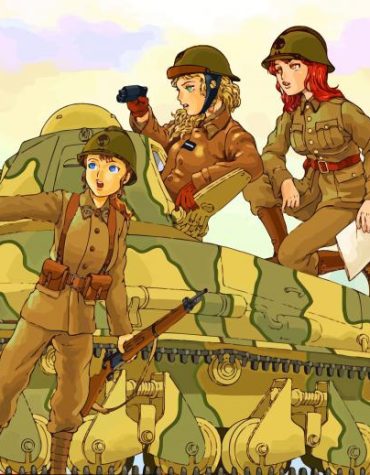 Women Warriors in Battle Paint By Numbers