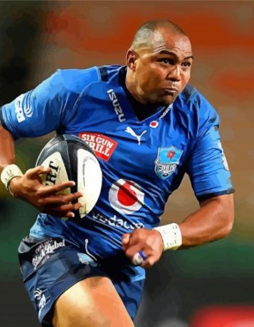 South African Rugby Star Cornal Hendricks Paint By Numbers