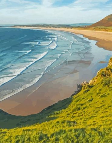 South Wales Seascape Paint By Numbers