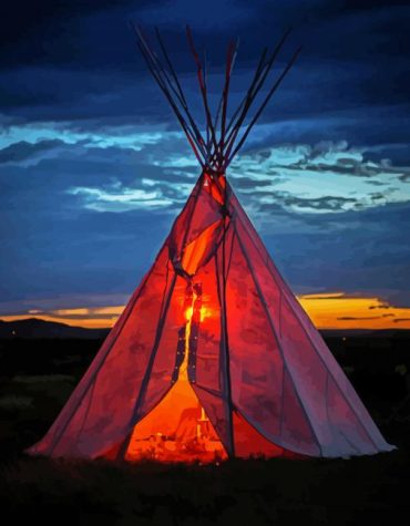 Southwestern Sunset Scenery Paint By Numbers