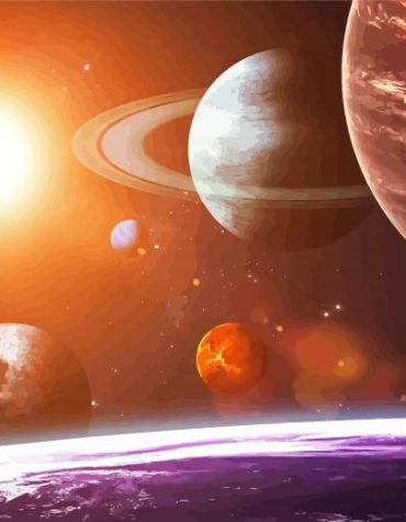 Exploring Planets Paint By Numbers