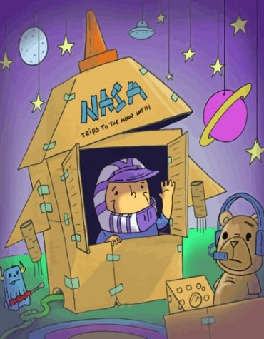 Space Boy Cartoon Paint By Numbers