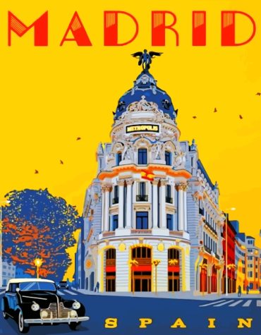 Explore Madrid's Charm Paint By Numbers