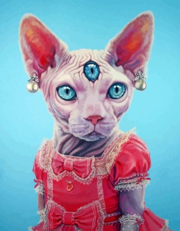 Sphinx Cat Fashion Paint By Numbers