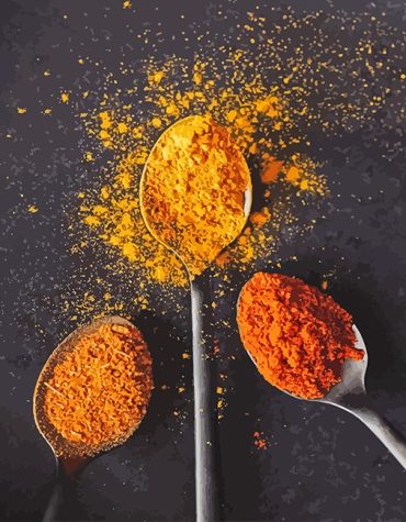 Spice Spoons Kitchen Paint By Numbers