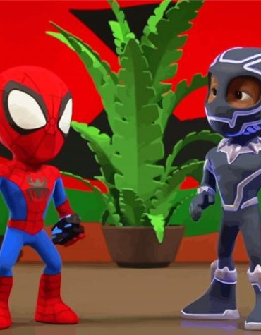 Spiderman Heroic Adventure Paint By Numbers