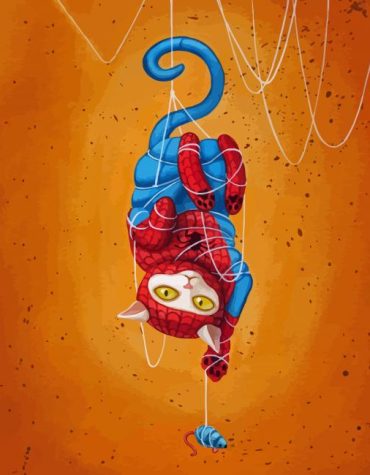 Spideycat Hero Animation Paint By Numbers