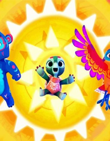 Spirit Rangers Cartoon Paint By Numbers