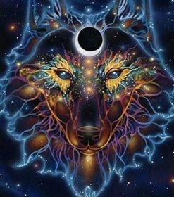 Spiritual Wolf Art Paint By Numbers