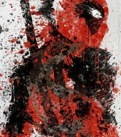 Dead Pool Superhero Paint By Numbers