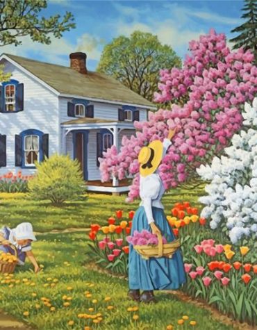 Spring Countryside Retreat Paint By Numbers