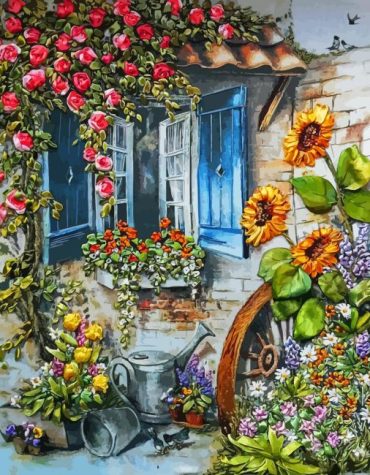 Spring Garden Flowers Paint By Numbers