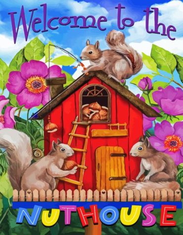 Spring Squirrel Delight Paint By Numbers