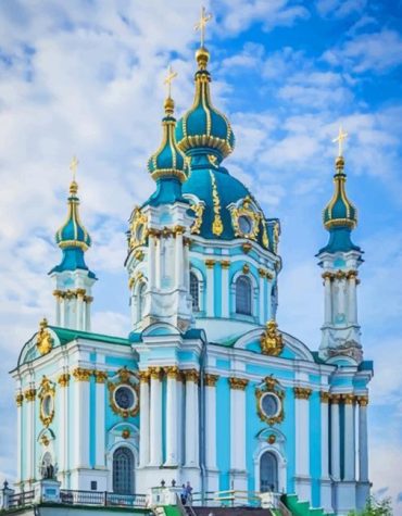 St Andrews Cathedral Kiev Paint By Numbers