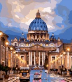 St. Peter's Basilica Rome Paint By Numbers