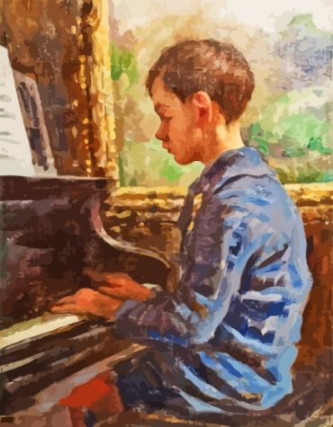 Stanhope Forbes Vintage The Young Pianist Paint By Numbers
